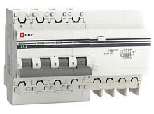Дифференциальный автоматический выключатель АД-4 PROxima 4 полюса, 63А, Тип AC, х-ка C, 300мА | код. DA4-63-300-pro | EKF 